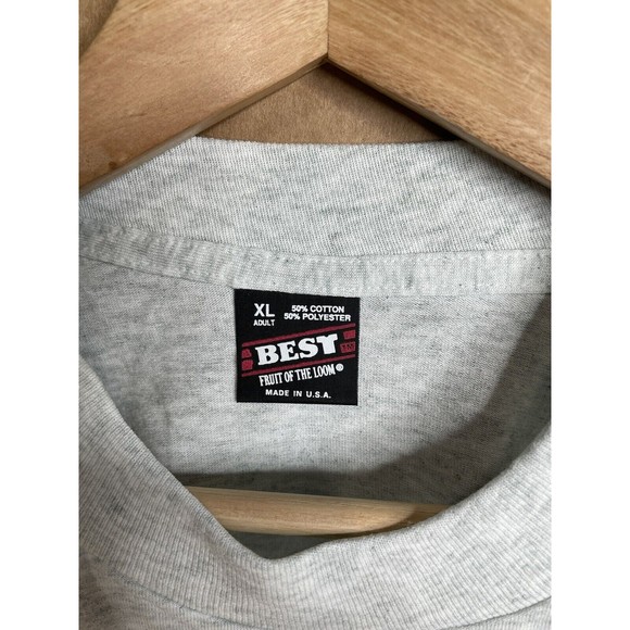 New Vintage Fruit of the Loom Apollo 11 25th Anniversary Package Tshirt XL Grey - Picture 5 of 11